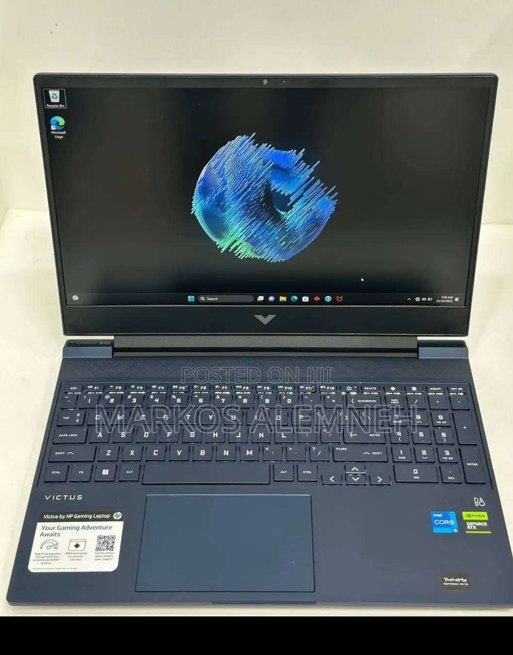 New Laptop HP Victus 16 8GB Intel Core i5 SSD 512GB