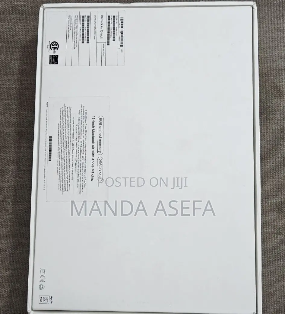 New Laptop Apple MacBook Air 8GB Apple M1 SSD 256GB