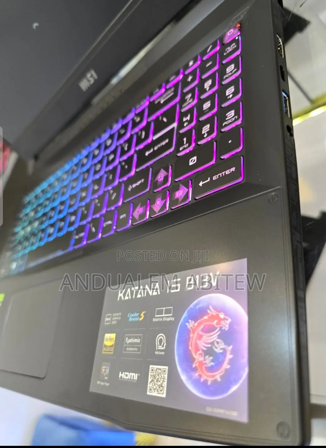 New Laptop MSI Katana 15 16GB Intel Core I7 SSD 1T