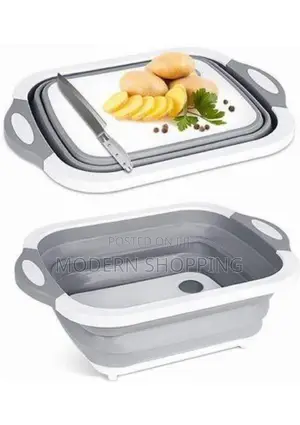 Photo - Foldable Multi-Function Chopping Board/Washing Bowl