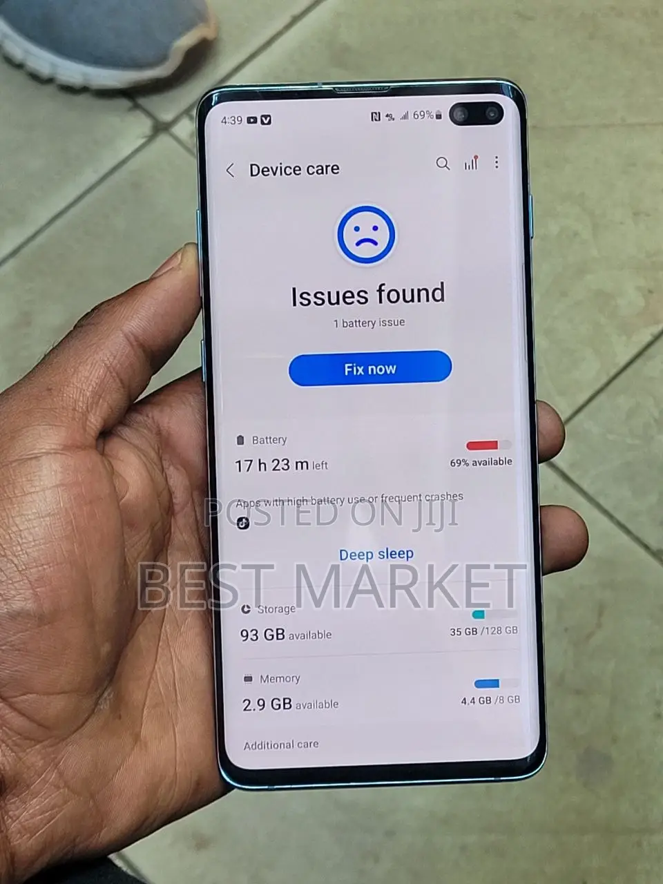 Samsung Galaxy S10 Plus 128 GB Blue