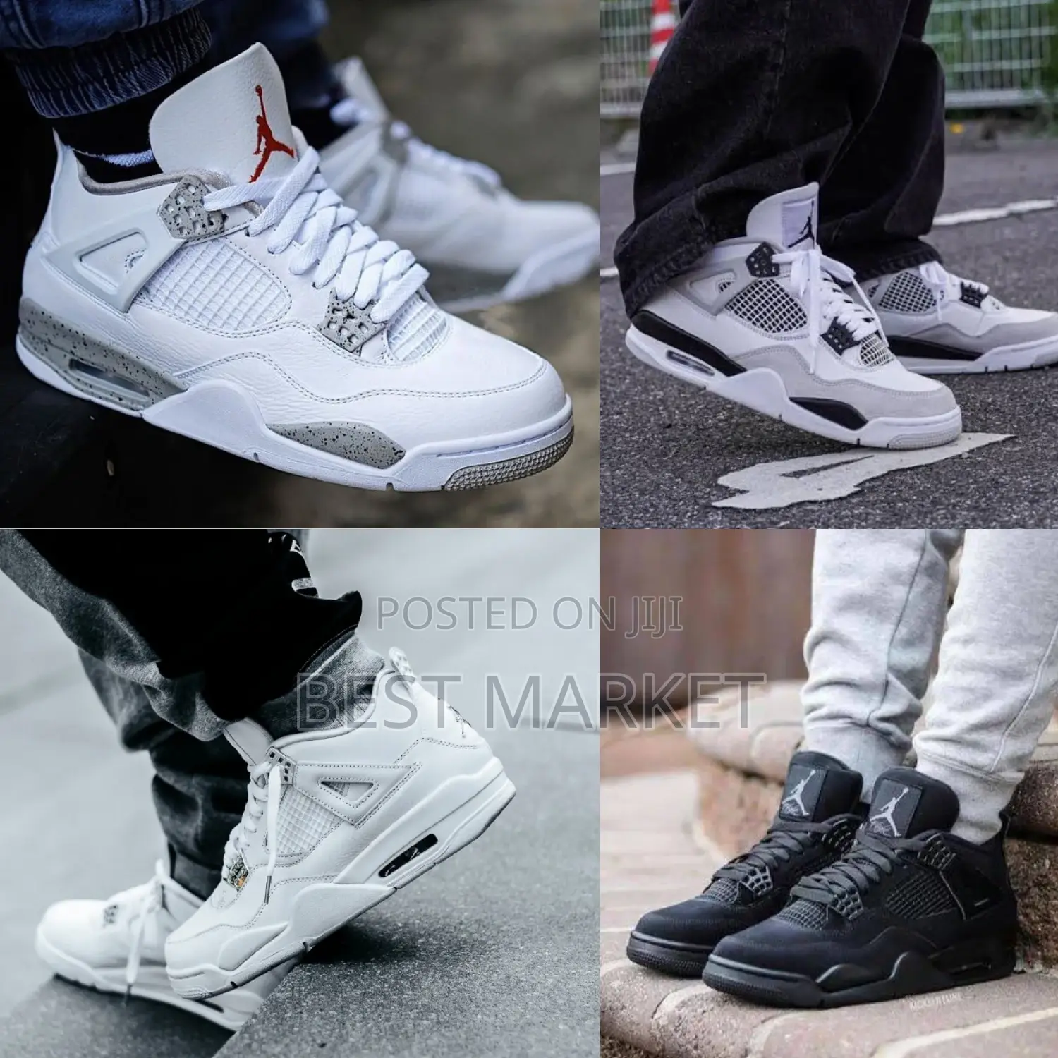 Jordan 4 (4 Color Choices)