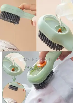 Photo - Multi-Functional Shoe Cleaning Brush With Soap Dispenser
