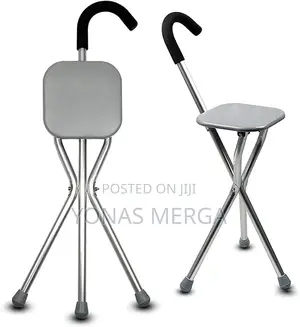 Photo - Folding Lightweight Cane Seat, Walking Cane Stick Chair Seat