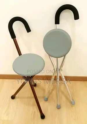 Walking Stick With Seat Iron Material,Firm, Stable Durable