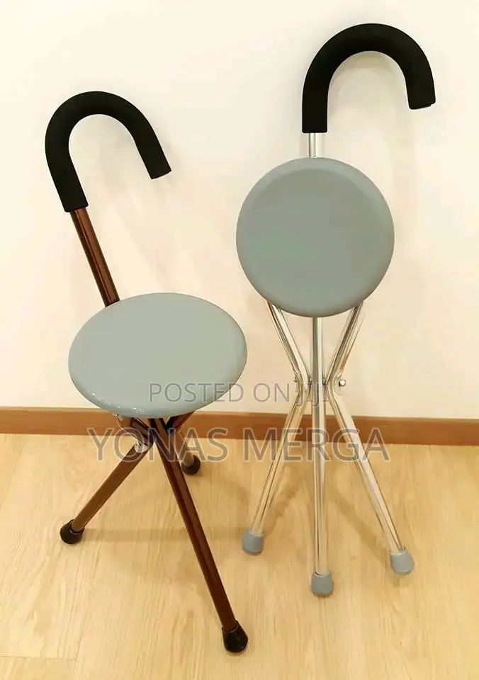 Walking Stick With Seat Iron Material,Firm, Stable Durable