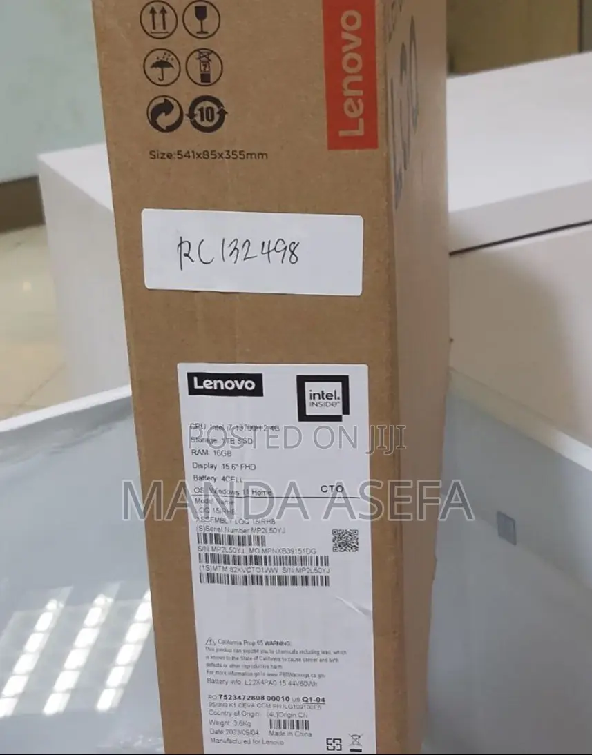 New Laptop Lenovo 16GB Intel Core I7 SSD 512GB