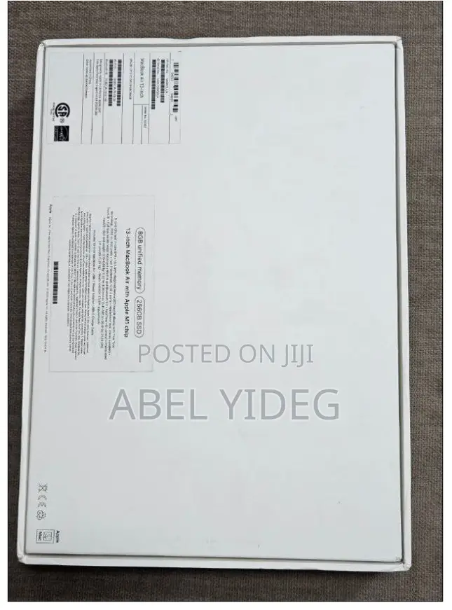 New Laptop Apple MacBook Air 2020 M1 8GB Apple M1 SSD 256GB