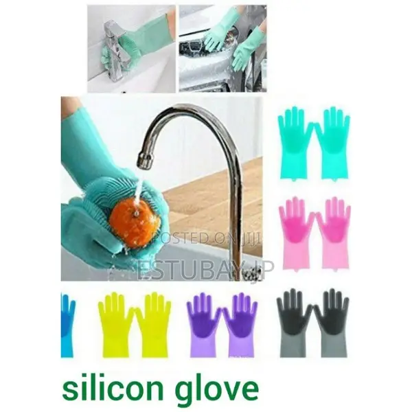 2pcs Silicone Dish Washing Glove