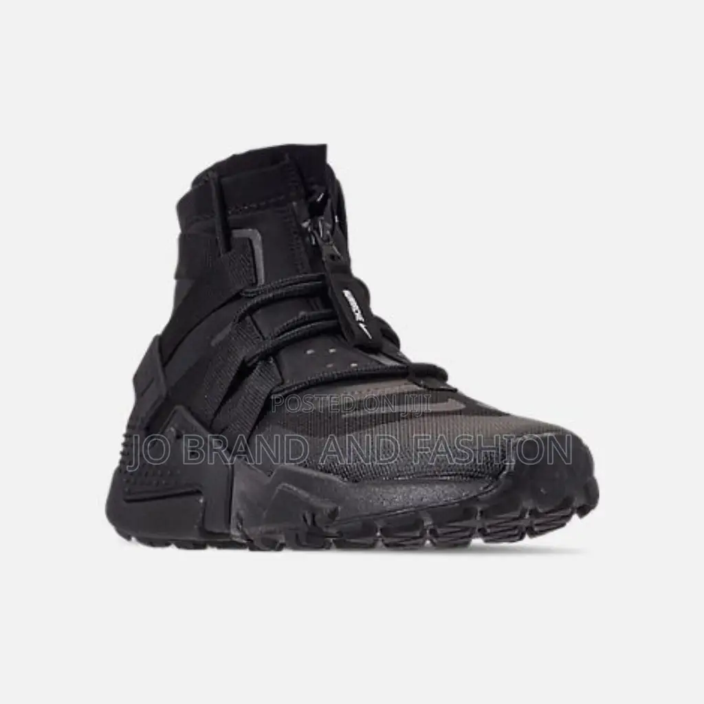 Nike Huarache #Grip "Triple Black" High Master Quality Shoes
