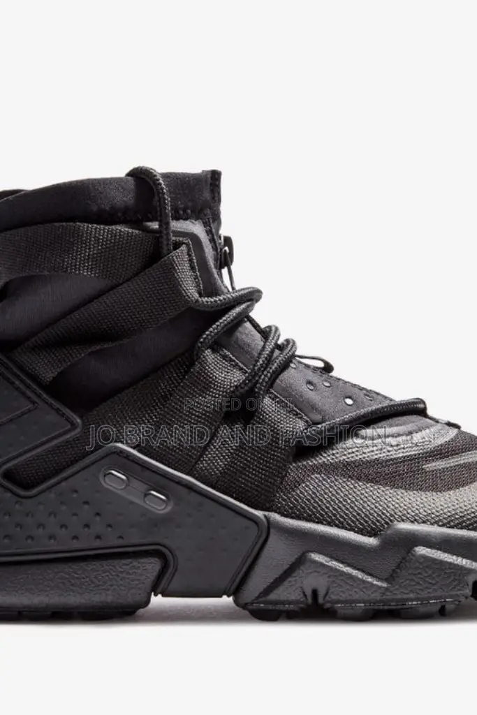 Nike Huarache #Grip "Triple Black" High Master Quality Shoes