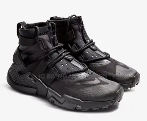 Nike Huarache #Grip "Triple Black" High Master Quality Shoes