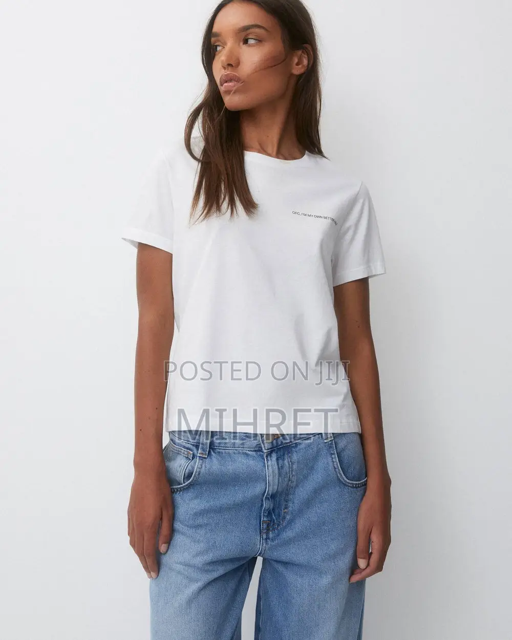 Silver and White Tshirt