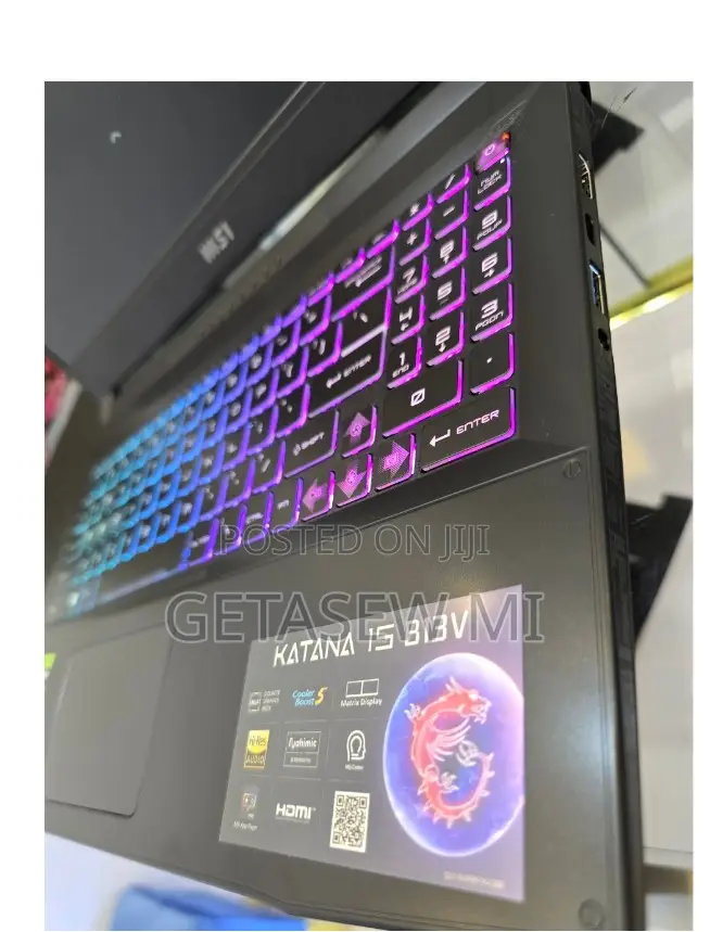 New Laptop MSI Katana GF66 16GB Intel Core I7 SSD 1T