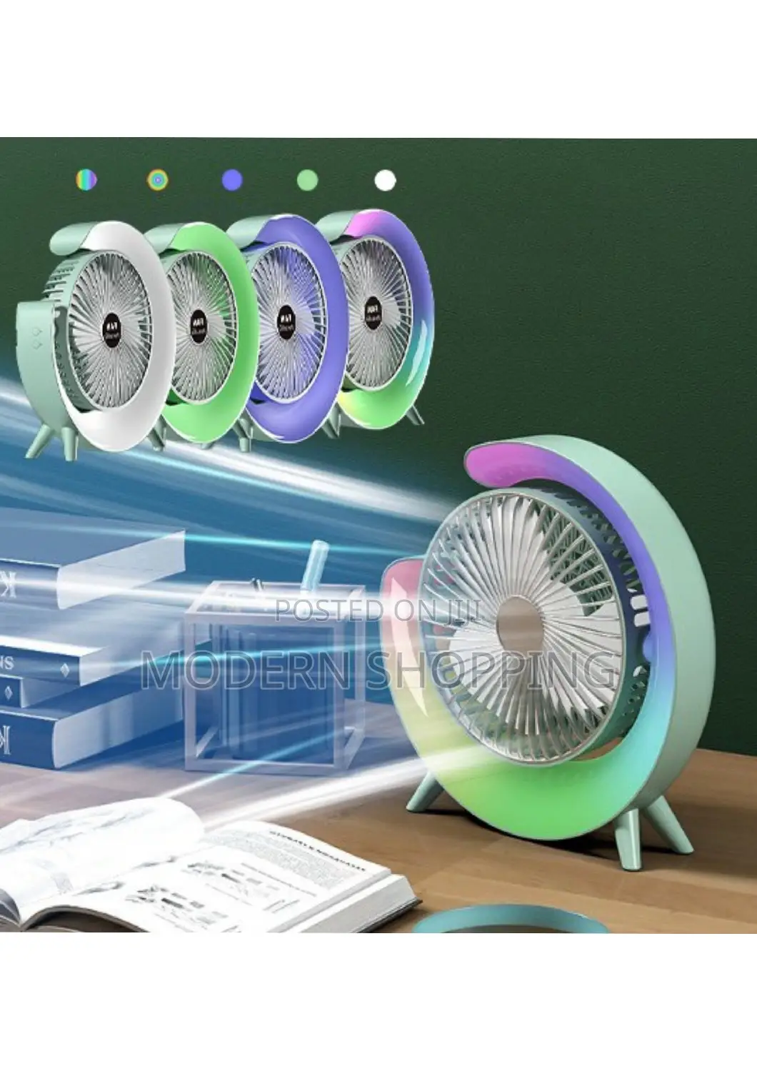 Dazzle Charging Desktop Fan