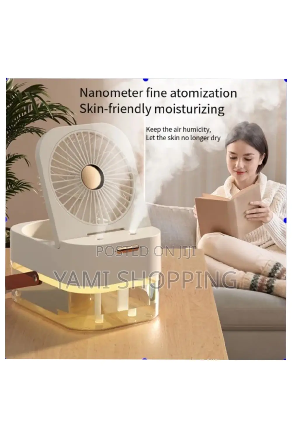 Dual Spray Night Light Spray Humidifier With Conditioner Fan
