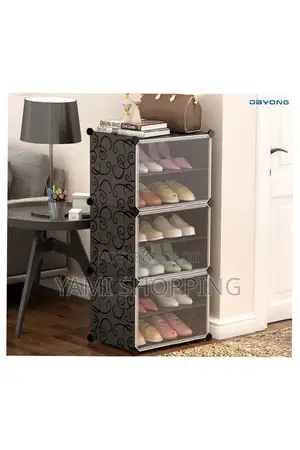 Photo - Plastic Cube Shoe Rack