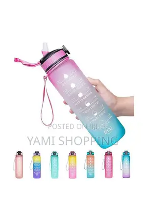 Photo - 1000ML Water Bottle With Straw
