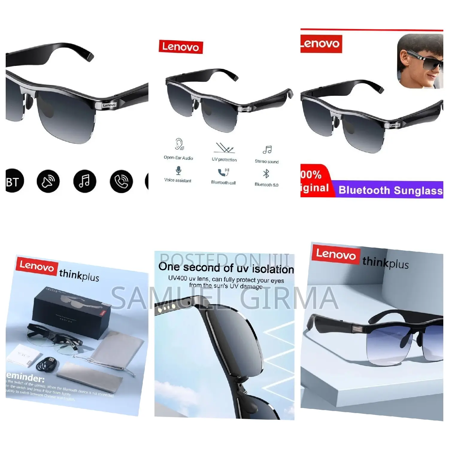 ~ Original Lenovo MG10 Smart Wireless Sunglasses
 Original