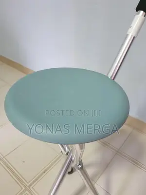 Folding Cane Seat,150 KG Capacity Walking Stick Chairs Stool