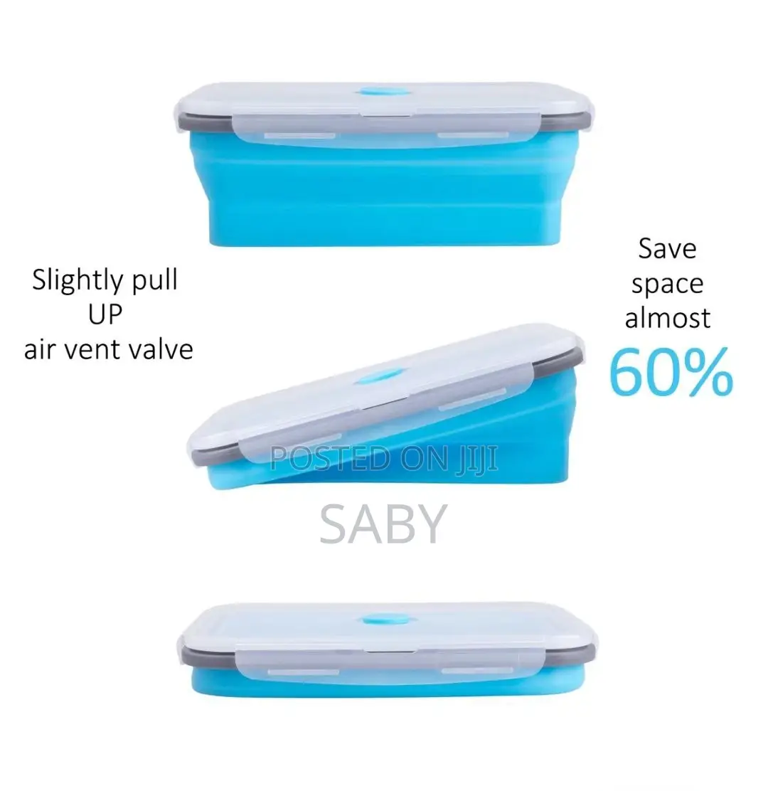 4pcs Foldable Silicone Fresh Keeping Box
.