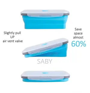 4pcs Foldable Silicone Fresh Keeping Box
.