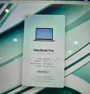 New Laptop Apple MacBook Pro 2021 M1 8GB Apple M2 SSD 256GB