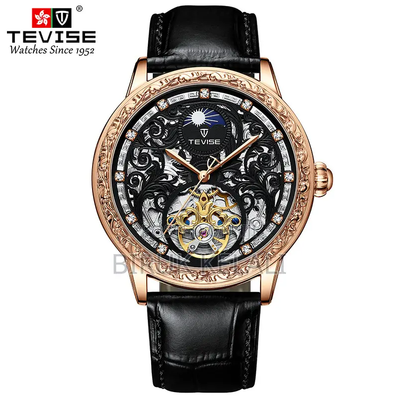 Tevise Luxury Leather Watch
