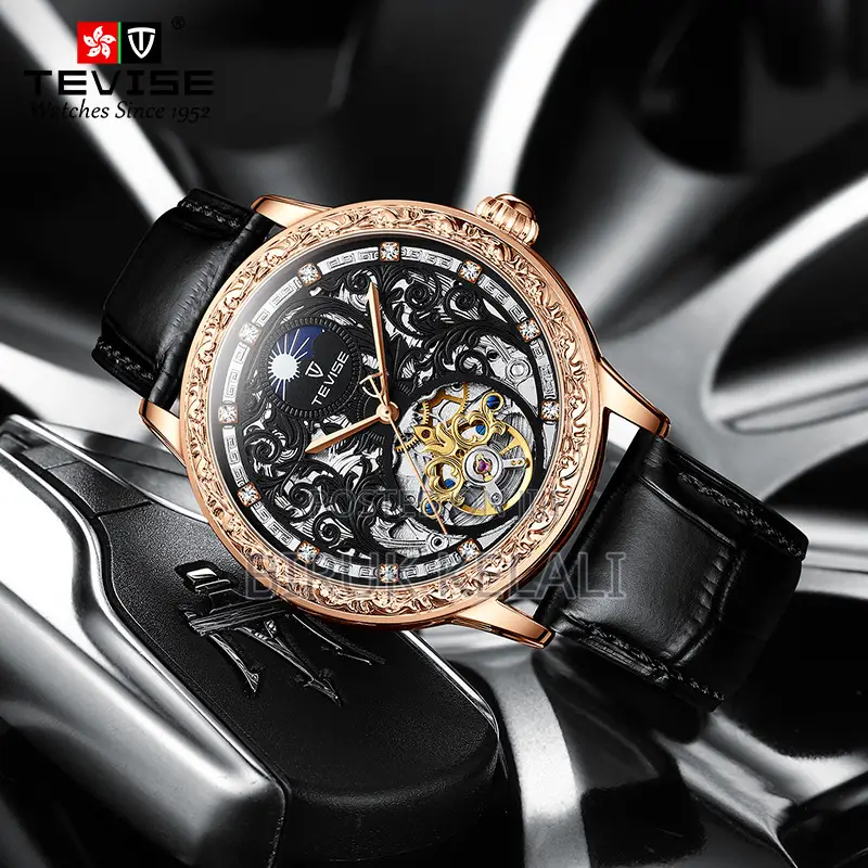 Tevise Luxury Leather Watch