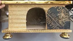 Golden Silver Rectangular Rekebot ከነ ሙሉ እቃው