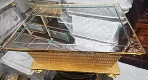 Golden Silver Rectangular Rekebot ከነ ሙሉ እቃው