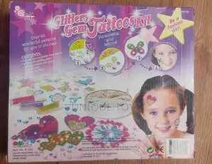 Trendy Girl Glittery Gem Tattoos Kit