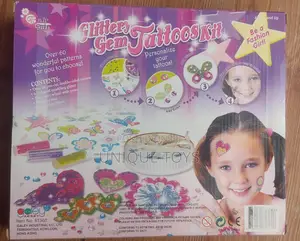 Trendy Girl Glittery Gem Tattoos Kit