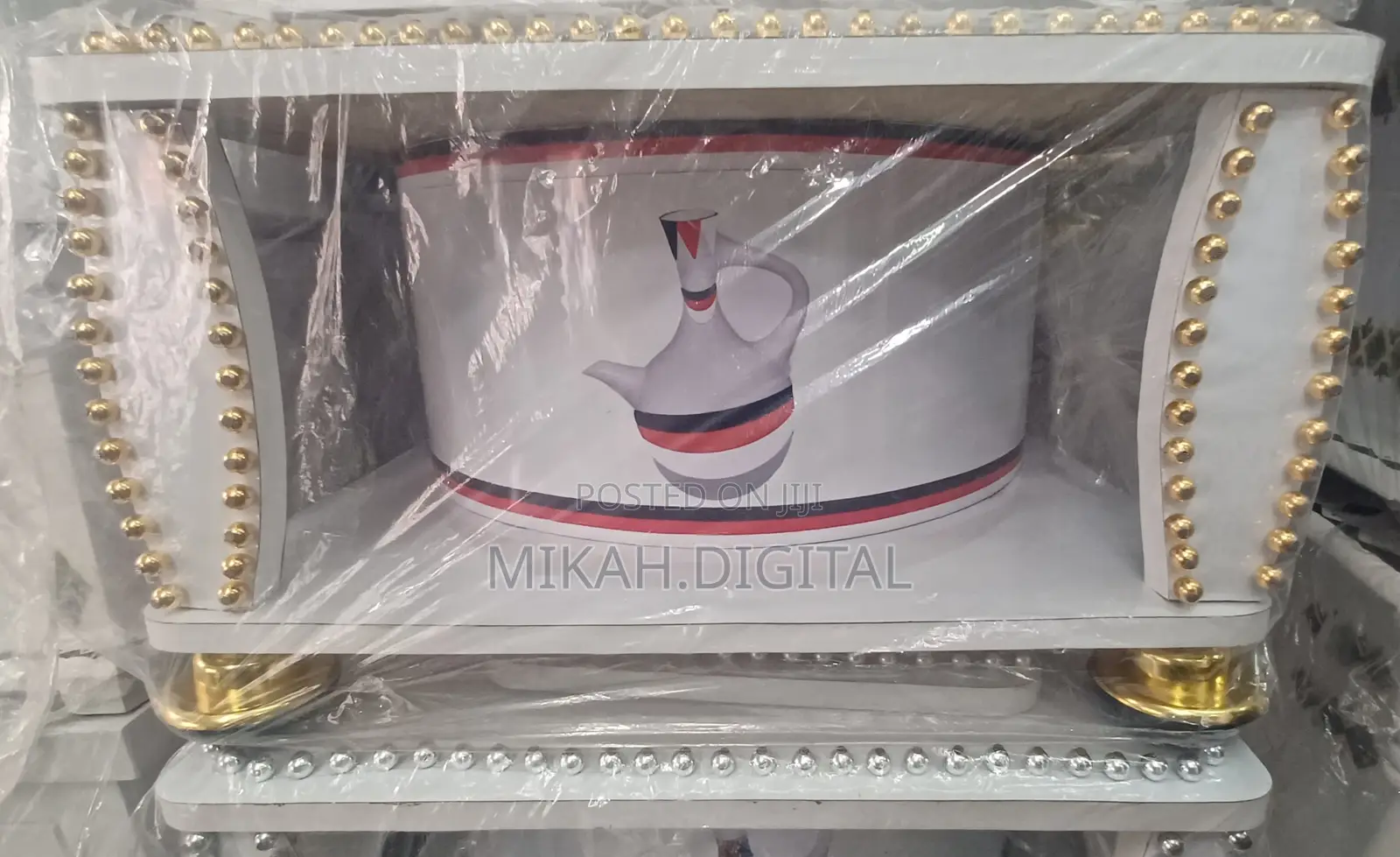 Glossy Washable Coffee Rekebot With Sticker Decorations