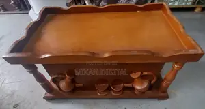 Hand Carved White Brown Plywood Rekebot