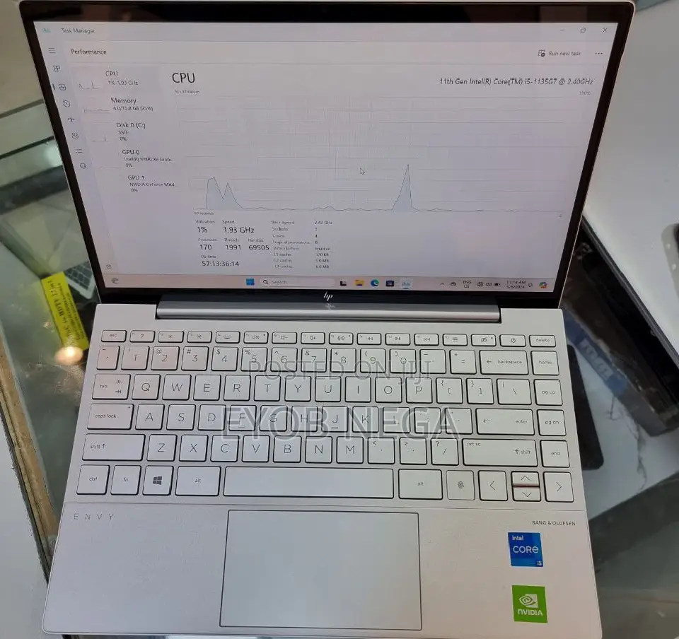 New Laptop HP Envy 13 16GB Intel Core I5 SSD 512GB