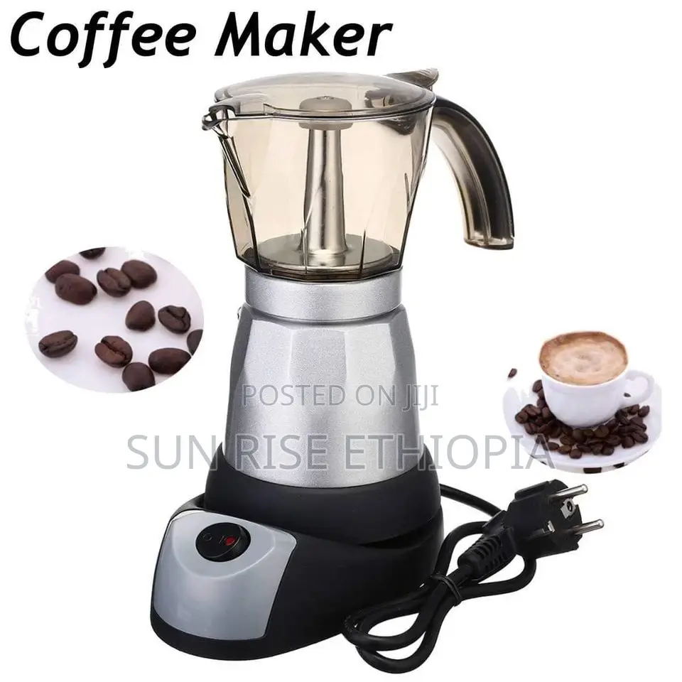 Electrical Coffee Maker 6 Cups ኤለክትሪካል የቡና ማፊያ 6 ሲኒ