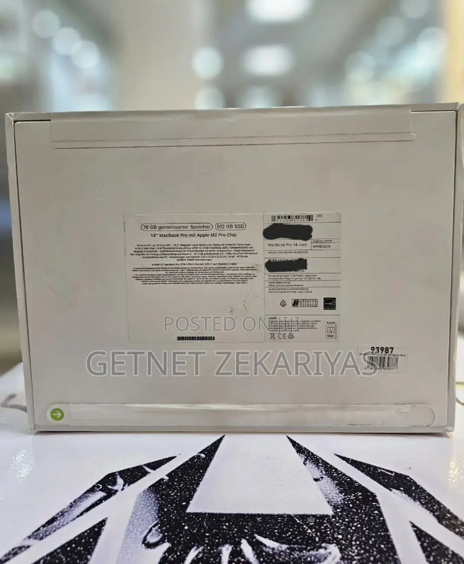 New Laptop Apple MacBook Pro 2023 M2 16GB Apple M2 SSD 512GB