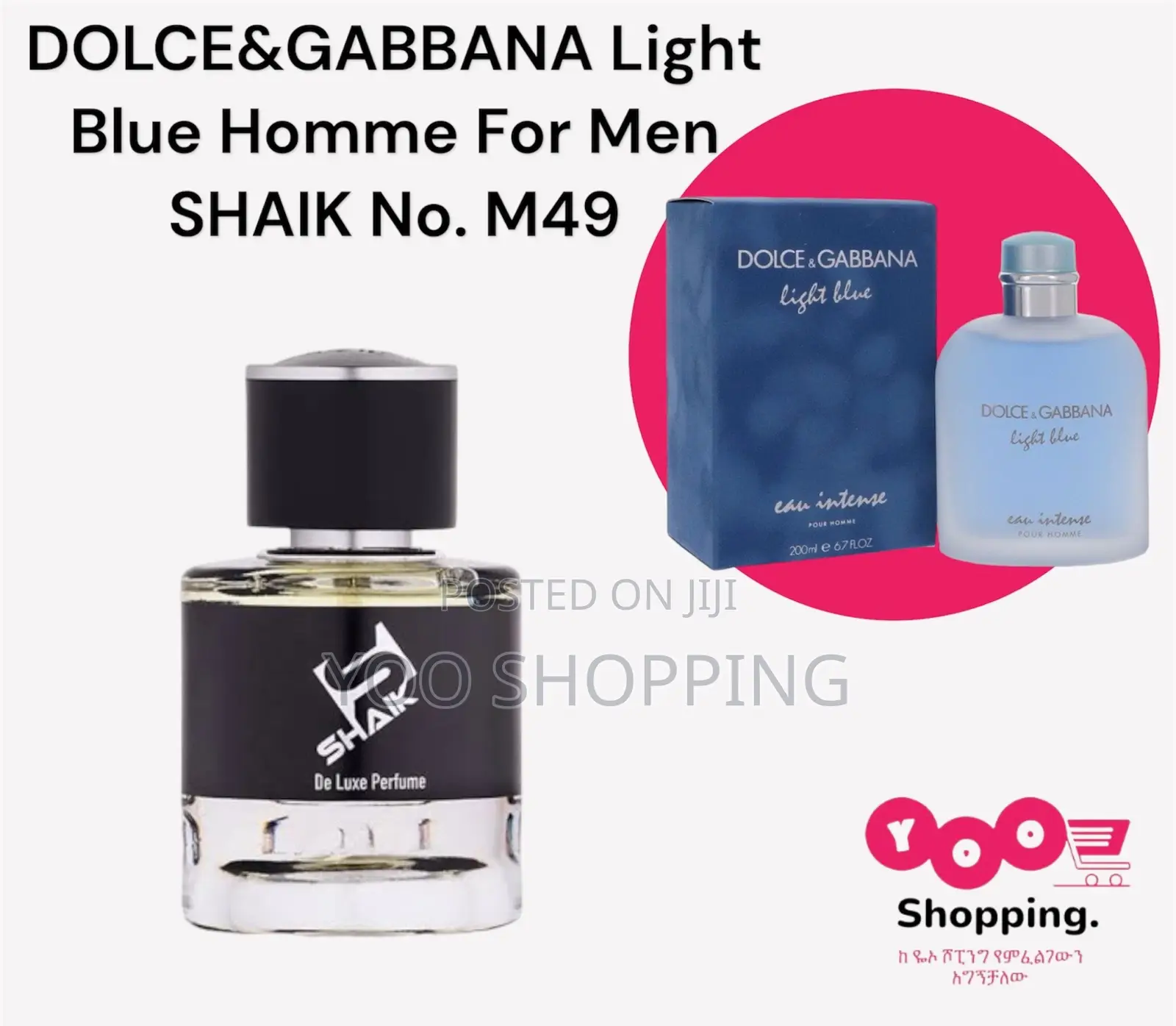 Shaik Dolce Gabbana Light Blue Homme No. M49 Mens Perfume