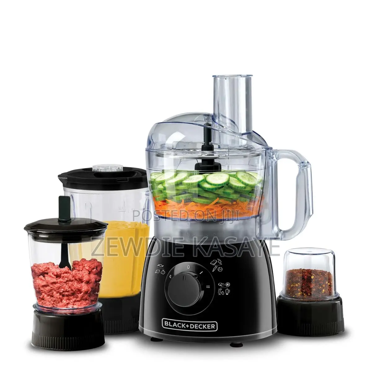 Black + Decker 5 in 1 Food Processor- መፍጫ