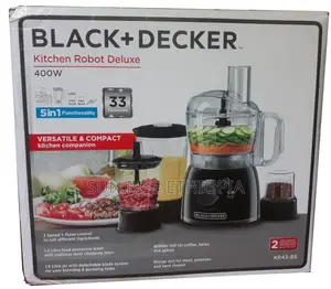 Black + Decker 5 in 1 Food Processor- መፍጫ