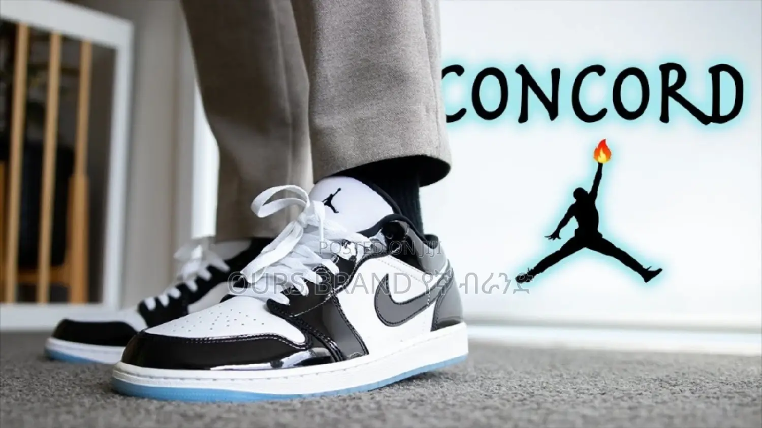 Nike Air Jordan 1 Low Cut Concord High Quality Luxury Shoes