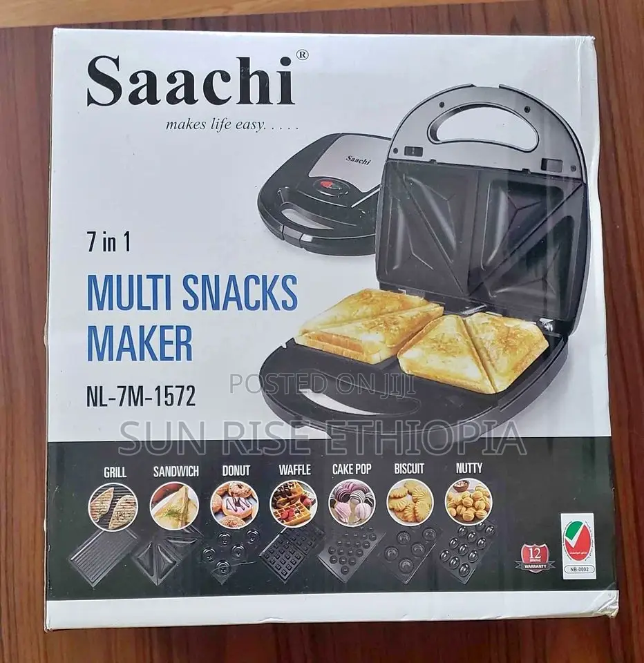 Saachi 7 in 1 Multi Snacks Maker 7 አይነት ቁርስና መክሰስ
