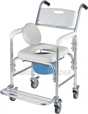 Photo - Commode Wheelchair - Shower Chair With Removable Pot Mobile