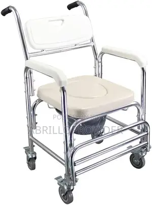 Photo - Mobility Bedside Commode Durable Commode Chair With Wheel 3