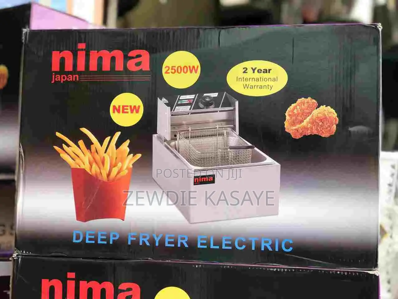 Nima Deep Fryer 4.5 Liter ኒማ የቺብስ ማሽን 4.5 ሊትር