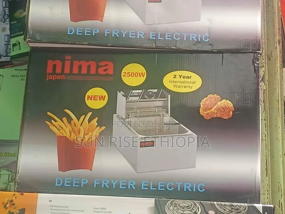 Nima Deep Fryer 4.5 Liter ኒማ የቺብስ ማሽን 4.5 ሊትር
