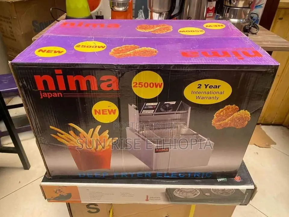 Nima Deep Fryer 4.5 Liter ኒማ የቺብስ ማሽን 4.5 ሊትር