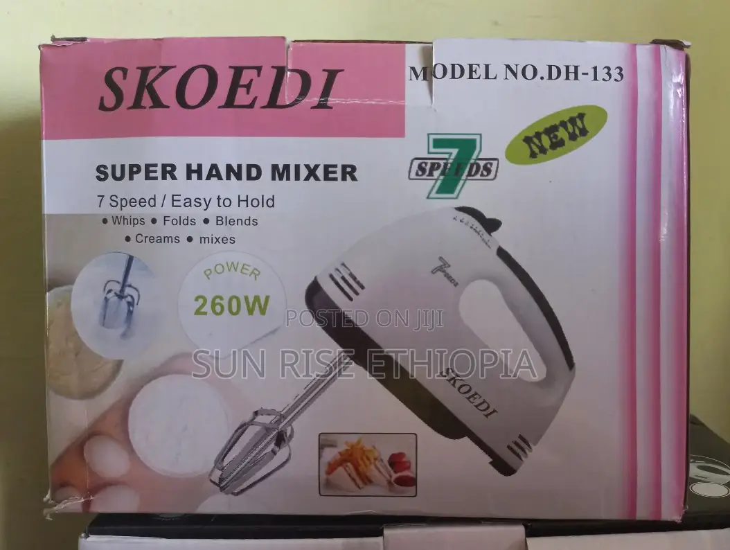 Skoedi Hand Mixer የእንቁላልና ሊጥ መምቻ