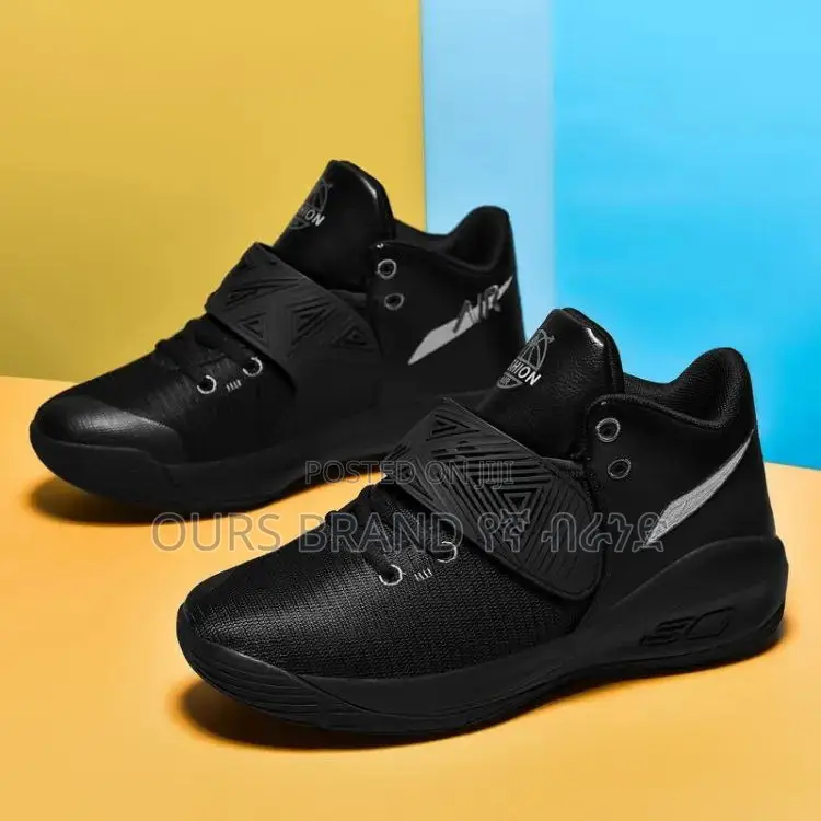 New Spring Velcro Korean Version Basketball High Shoes